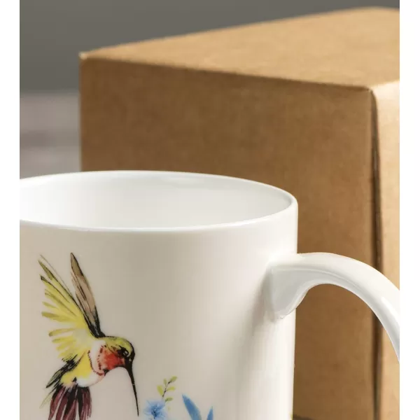 Maison d Hermine Coffee Mug with Handles Easy to Hold 15 Oz Fine Bone China Mug Pack of One for Hot Beverages Cappuccino Cocoa Milk Other Liquid Office Kelim  Last Days of Summer12  Tropiques  Humming Bird