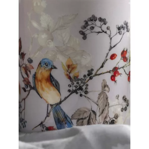 Maison d Hermine Coffee Mug with Handles Easy to Hold 15 Oz Fine Bone China Mug Pack of One for Hot Beverages Cappuccino Cocoa Milk Other Liquid Office Kelim  Last Days of Summer23  Equinoxe  Grey  Sparrow