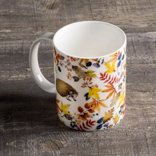 Maison d Hermine Coffee Mug with Handles Easy to Hold 15 Oz Fine Bone China Mug Pack of One for Hot Beverages Cappuccino Cocoa Milk Other Liquid Office Kelim  Last Days of Summer14  SousBois  Foret
