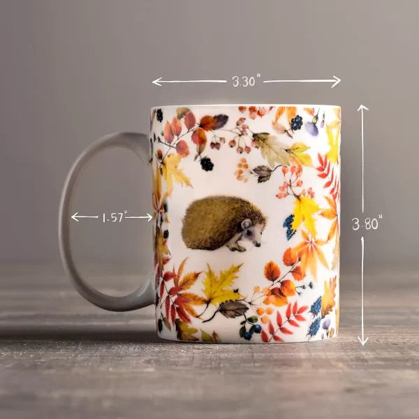 Maison d Hermine Coffee Mug with Handles Easy to Hold 15 Oz Fine Bone China Mug Pack of One for Hot Beverages Cappuccino Cocoa Milk Other Liquid Office Kelim  Last Days of Summer14  SousBois  Foret