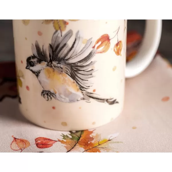 Maison d Hermine Coffee Mug with Handles Easy to Hold 15 Oz Fine Bone China Mug Pack of One for Hot Beverages Cappuccino Cocoa Milk Other Liquid Office Kelim  Last Days of Summer17  Kelim  Last Days of Summer