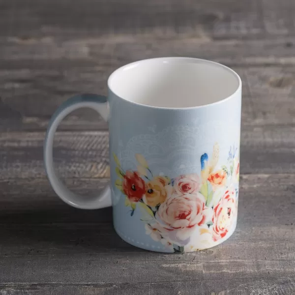 Maison d Hermine Coffee Mug with Handles Easy to Hold 15 Oz Fine Bone China Mug Pack of One for Hot Beverages Cappuccino Cocoa Milk Other Liquid Office Kelim  Last Days of Summer26  Ibiza  Boho
