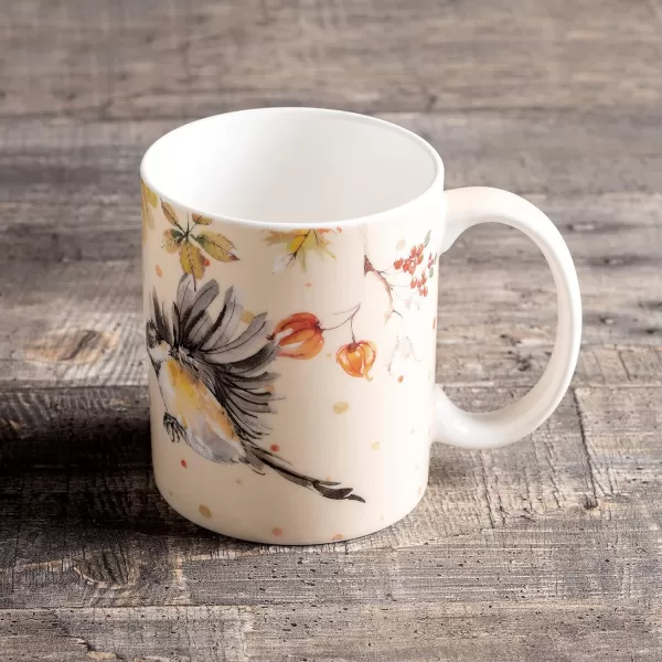 Maison d Hermine Coffee Mug with Handles Easy to Hold 15 Oz Fine Bone China Mug Pack of One for Hot Beverages Cappuccino Cocoa Milk Other Liquid Office Kelim  Last Days of Summer17  Kelim  Last Days of Summer