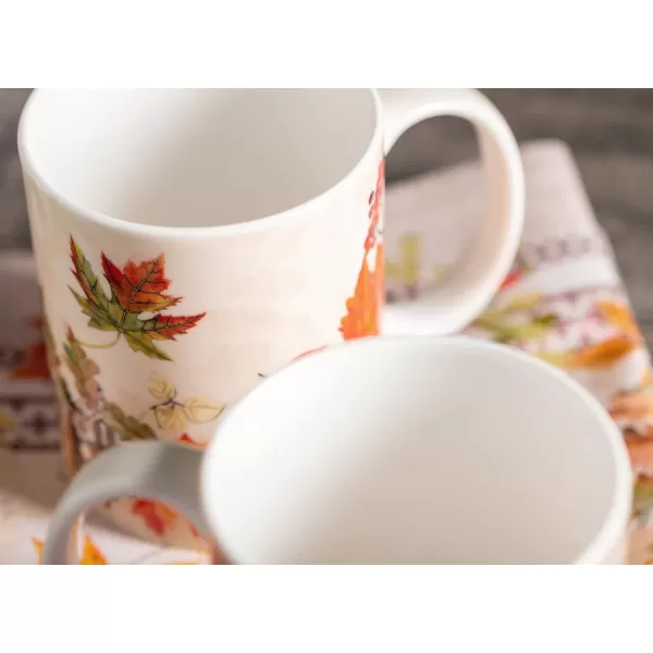 Maison d Hermine Coffee Mug with Handles Easy to Hold 15 Oz Fine Bone China Mug Pack of Two for Hot Beverages Cappuccino Cocoa Milk Other Liquid Office Colmar11  Amarante