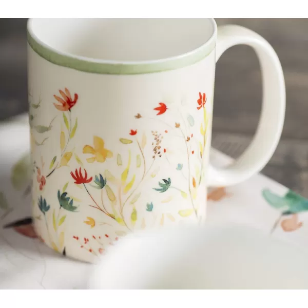 Maison d Hermine Coffee Mug with Handles Easy to Hold 15 Oz Fine Bone China Mug Pack of Two for Hot Beverages Cappuccino Cocoa Milk Other Liquid Office Colmar02  Colmar