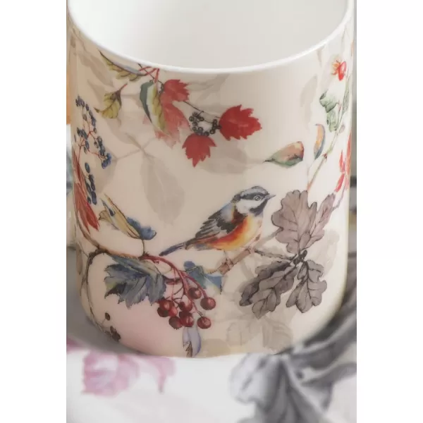 Maison d Hermine Coffee Mug with Handles Easy to Hold 15 Oz Fine Bone China Mug Pack of Two for Hot Beverages Cappuccino Cocoa Milk Other Liquid Office Colmar06  Equinoxe  Beige  Beige