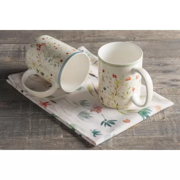 Maison d Hermine Coffee Mug with Handles Easy to Hold 15 Oz Fine Bone China Mug Pack of Two for Hot Beverages Cappuccino Cocoa Milk Other Liquid Office Colmar02  Colmar