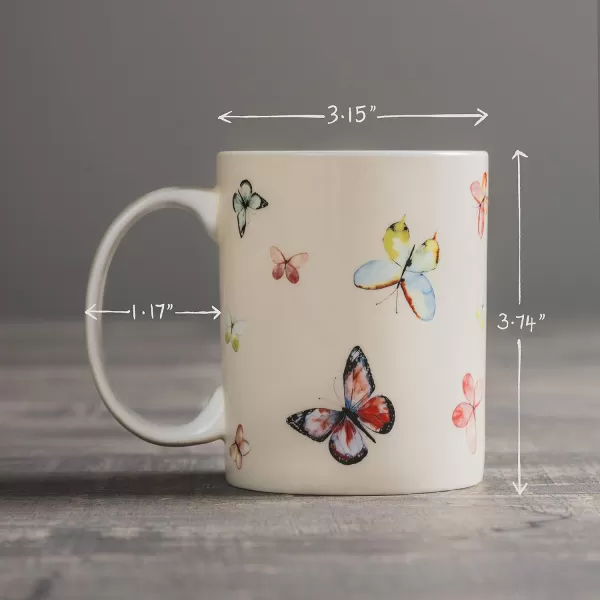 Maison d Hermine Coffee Mug with Handles Fine Bone China Mug Pack of One for Hot Beverages  Coffee Cappuccino Latte Home Office Perfect Gifts for Mothers Day Men ampamp WomenSous  Bois  Foret 12 Oz05  Botanical Fresh  Butterflies