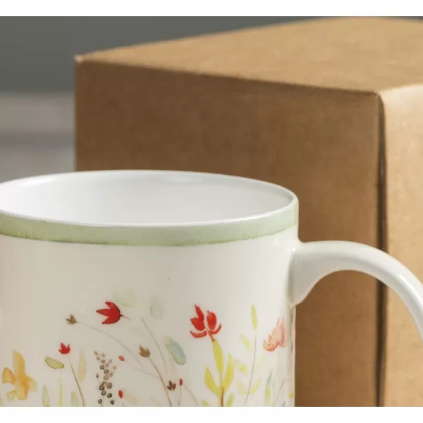 Maison d Hermine Coffee Mug with Handles Fine Bone China Mug Pack of One for Hot Beverages  Coffee Cappuccino Latte Home Office Perfect Gifts for Mothers Day Men ampamp WomenSous  Bois  Foret 12 Oz02  Colmar  Light Green