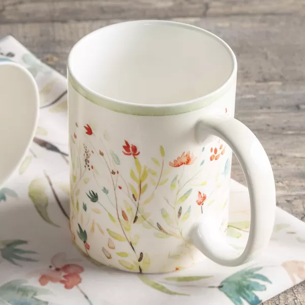 Maison d Hermine Coffee Mug with Handles Fine Bone China Mug Pack of One for Hot Beverages  Coffee Cappuccino Latte Home Office Perfect Gifts for Mothers Day Men ampamp WomenSous  Bois  Foret 12 Oz02  Colmar  Light Green