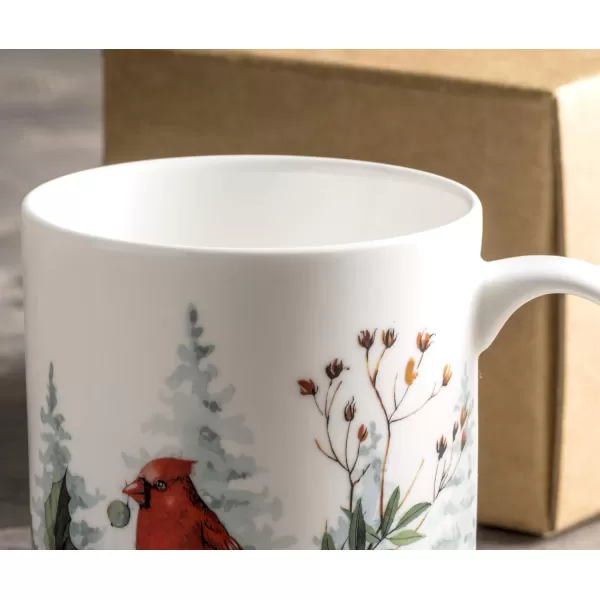 Maison d Hermine Coffee Mug with Handles Fine Bone China Mug Pack of One for Hot Beverages  Coffee Cappuccino Latte Home Office Perfect Gifts for Mothers Day Men ampamp WomenSous  Bois  Foret 12 Oz03  Morzine