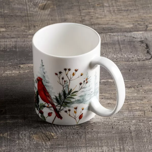 Maison d Hermine Coffee Mug with Handles Fine Bone China Mug Pack of One for Hot Beverages  Coffee Cappuccino Latte Home Office Perfect Gifts for Mothers Day Men ampamp WomenSous  Bois  Foret 12 Oz03  Morzine