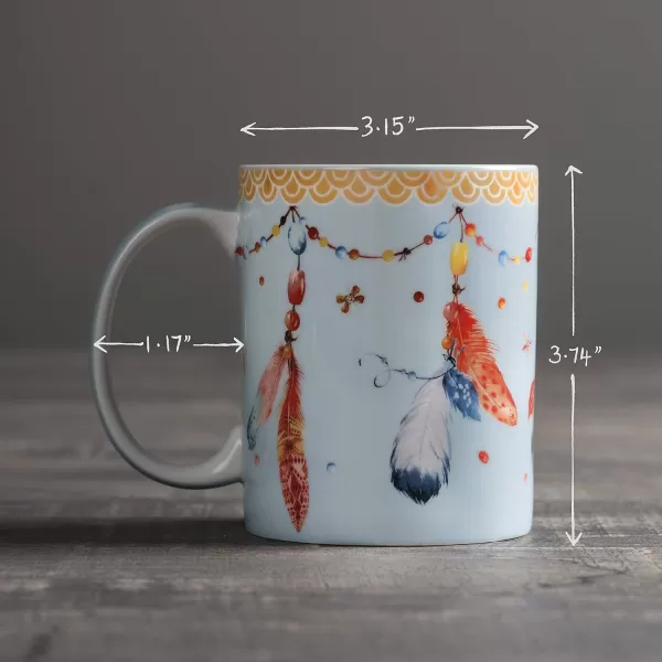 Maison d Hermine Coffee Mug with Handles Fine Bone China Mug Pack of One for Hot Beverages  Coffee Cappuccino Latte Home Office Perfect Gifts for Mothers Day Men ampamp WomenSous  Bois  Foret 12 Oz26  Ibiza  Festival