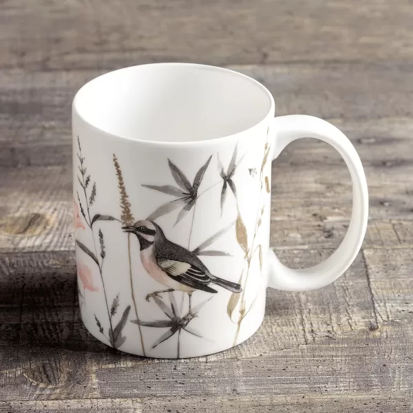 Maison d Hermine Coffee Mug with Handles Fine Bone China Mug Pack of One for Hot Beverages  Coffee Cappuccino Latte Home Office Perfect Gifts for Mothers Day Men ampamp WomenSous  Bois  Foret 12 Oz19  Meadow Florals  Perfect Pasture