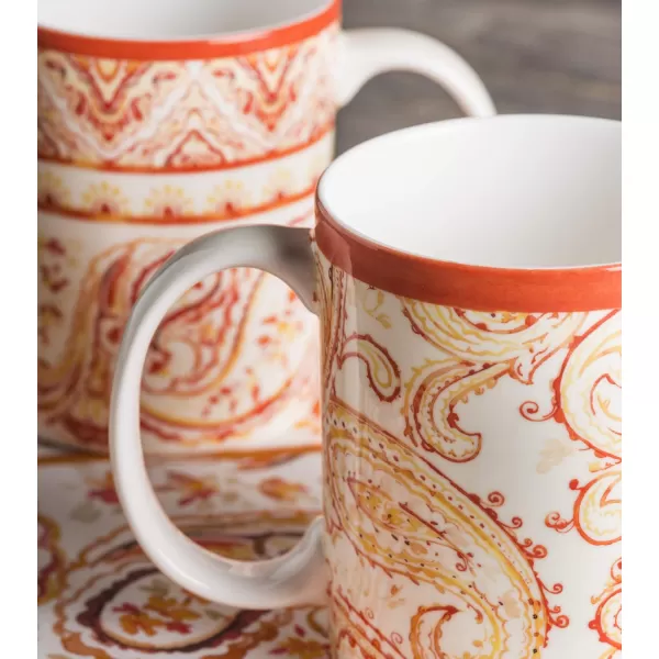 Maison d Hermine Coffee Mug with Handles Fine Bone China Mug Pack of One for Hot Beverages  Coffee Cappuccino Latte Home Office Perfect Gifts for Mothers Day Men ampamp WomenSous  Bois  Foret 12 Oz25  Palatial Paisley  Autumn