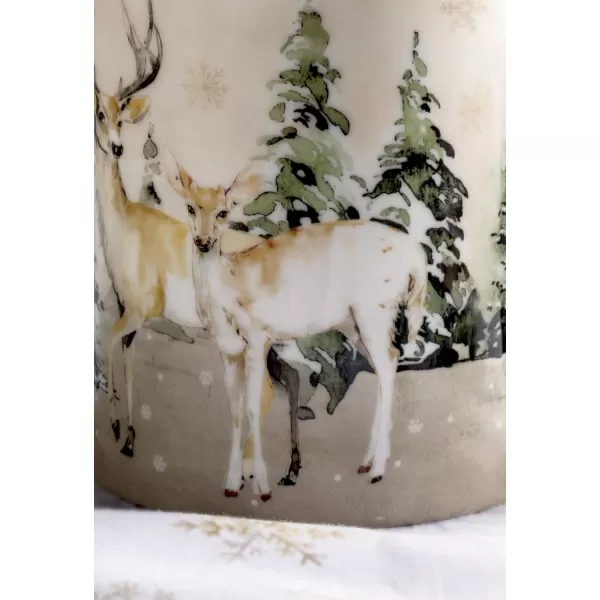 Maison d Hermine Coffee Mug with Handles Fine Bone China Mug Pack of One for Hot Beverages  Coffee Cappuccino Latte Home Office Perfect Gifts for Mothers Day Men ampamp WomenSous  Bois  Foret 12 Oz04  Deer In The Woods  Forest Deer