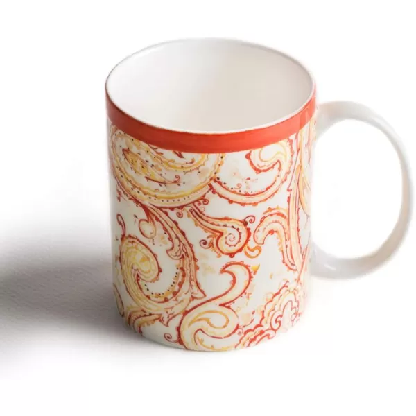 Maison d Hermine Coffee Mug with Handles Fine Bone China Mug Pack of One for Hot Beverages  Coffee Cappuccino Latte Home Office Perfect Gifts for Mothers Day Men ampamp WomenSous  Bois  Foret 12 Oz25  Palatial Paisley  Autumn