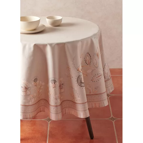 imageMaison d Hermine 100 Cotton Table Cover  70quot Diameter Round Decorative Tablecloth  Washable Tablecloths for Wedding Dining Home Farmhouse ampamp Party  Mosaic Collection70 Round