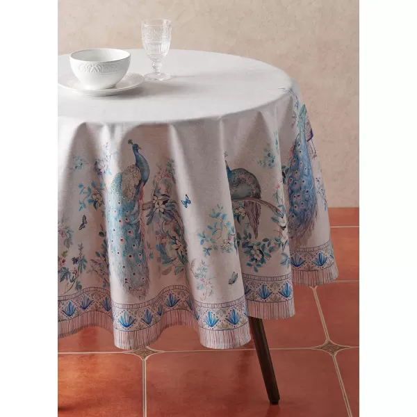 imageMaison d Hermine 100 Cotton Table Cover  70quot Diameter Round Decorative Tablecloth  Washable Tablecloths for Wedding Dining Home Farmhouse ampamp Party  Mosaic Collection70 Round