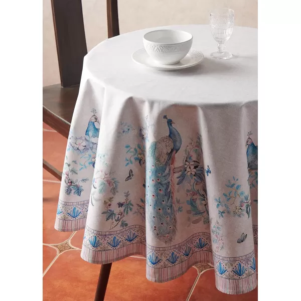 imageMaison d Hermine 100 Cotton Table Cover  70quot Diameter Round Decorative Tablecloth  Washable Tablecloths for Wedding Dining Home Farmhouse ampamp Party  Mosaic Collection70 Round