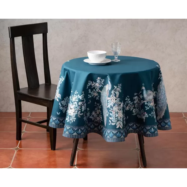 imageMaison d Hermine 100 Cotton Table Cover  70quot Diameter Round Decorative Tablecloth  Washable Tablecloths for Wedding Dining Home Farmhouse ampamp Party  Mosaic Collection70 Round