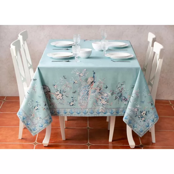 imageMaison d Hermine 100 Cotton Table Cover  70quotx70quot Square Decorative Tablecloth  Tablecloths for Dining Wedding Baby Shower Home Farmhouse Kitchen ampamp Parties  Mosaic Collection70x70
