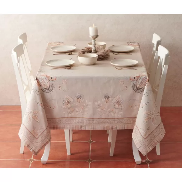 imageMaison d Hermine 100 Cotton Table Cover  70quotx70quot Square Decorative Tablecloth  Tablecloths for Dining Wedding Baby Shower Home Farmhouse Kitchen ampamp Parties  Mosaic Collection70 x 70 Square