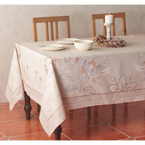 imageMaison d Hermine 100 Cotton Table Cover  70quotx70quot Square Decorative Tablecloth  Tablecloths for Dining Wedding Baby Shower Home Farmhouse Kitchen ampamp Parties  Mosaic Collection140 x 70 Rectangular