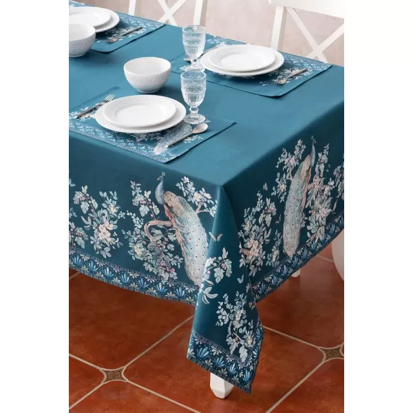 imageMaison d Hermine 100 Cotton Table Cover  70quotx70quot Square Decorative Tablecloth  Tablecloths for Dining Wedding Baby Shower Home Farmhouse Kitchen ampamp Parties  Mosaic Collection70x108