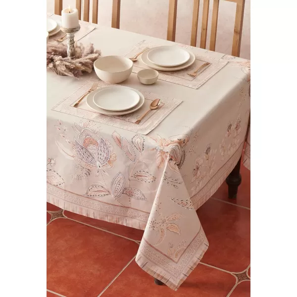 imageMaison d Hermine 100 Cotton Table Cover  70quotx70quot Square Decorative Tablecloth  Tablecloths for Dining Wedding Baby Shower Home Farmhouse Kitchen ampamp Parties  Mosaic Collection140 x 70 Rectangular