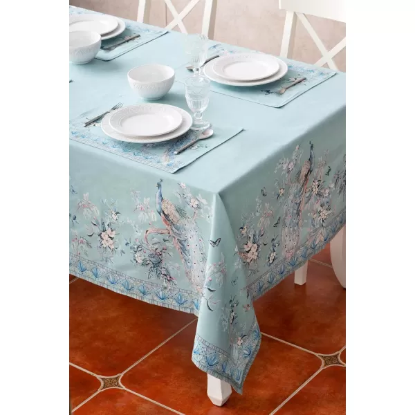 imageMaison d Hermine 100 Cotton Table Cover  70quotx70quot Square Decorative Tablecloth  Tablecloths for Dining Wedding Baby Shower Home Farmhouse Kitchen ampamp Parties  Mosaic Collection70x140