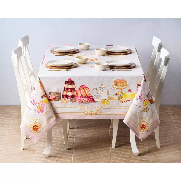 imageMaison d Hermine 100 Cotton Table Cover  70quotx70quot Square Decorative Tablecloth  Tablecloths for Dining Wedding Baby Shower Home Farmhouse Kitchen ampamp Parties  Mosaic Collection70 x 70 Rectangular