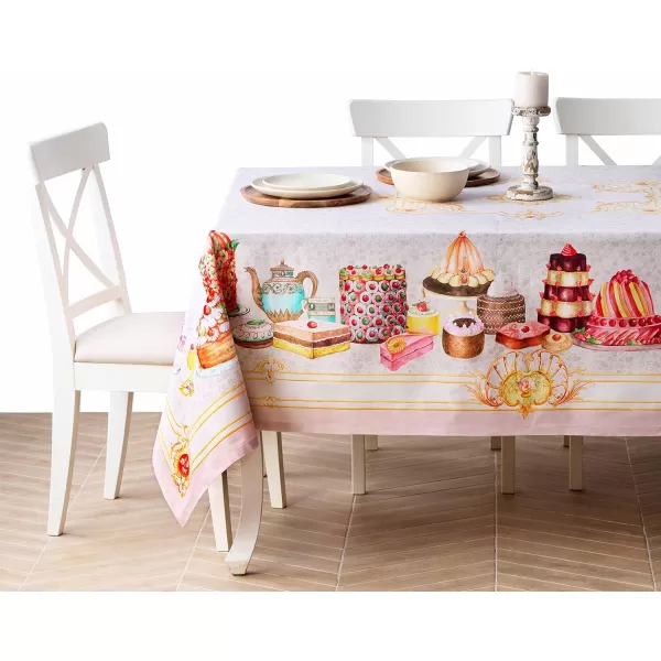 imageMaison d Hermine 100 Cotton Table Cover  70quotx70quot Square Decorative Tablecloth  Tablecloths for Dining Wedding Baby Shower Home Farmhouse Kitchen ampamp Parties  Mosaic Collection70 x 70 Square