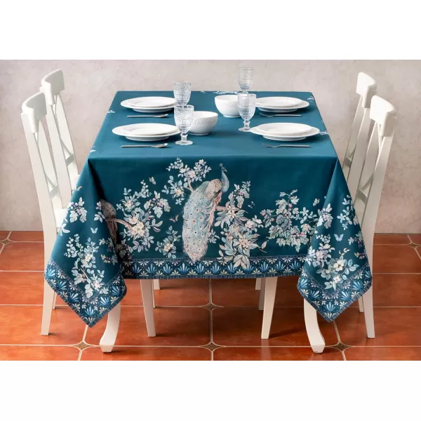 imageMaison d Hermine 100 Cotton Table Cover  70quotx70quot Square Decorative Tablecloth  Tablecloths for Dining Wedding Baby Shower Home Farmhouse Kitchen ampamp Parties  Mosaic Collection70x140