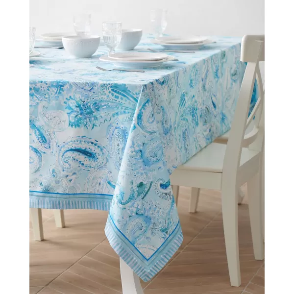 imageMaison d Hermine 100 Cotton Table Cover  70quotx70quot Square Decorative Tablecloth  Tablecloths for Dining Wedding Baby Shower Home Farmhouse Kitchen ampamp Parties  Mosaic Collection140 x 70 Rectangular
