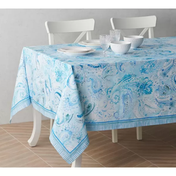 imageMaison d Hermine 100 Cotton Table Cover  70quotx70quot Square Decorative Tablecloth  Tablecloths for Dining Wedding Baby Shower Home Farmhouse Kitchen ampamp Parties  Mosaic Collection120 x 70 Rectangular