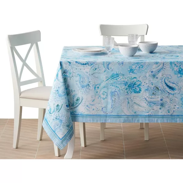 imageMaison d Hermine 100 Cotton Table Cover  70quotx70quot Square Decorative Tablecloth  Tablecloths for Dining Wedding Baby Shower Home Farmhouse Kitchen ampamp Parties  Mosaic Collection108 x 70 Rectangular