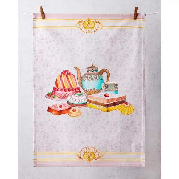 imageMaison d Hermine Kitchen Towel 100 Combed Cotton Premium Set of 3 Soft Easter Bar Towel MultiPurpose Dish Cloth for Dining Buffet Parties ampamp Camping  MosaicPastries