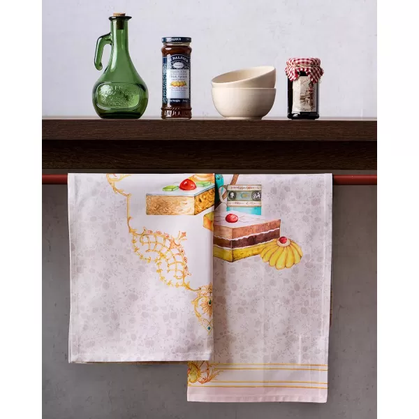 imageMaison d Hermine Kitchen Towel 100 Combed Cotton Premium Set of 3 Soft Easter Bar Towel MultiPurpose Dish Cloth for Dining Buffet Parties ampamp Camping  MosaicPastries