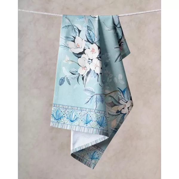 imageMaison d Hermine Kitchen Towel 100 Combed Cotton Premium Set of 3 Soft Easter Bar Towel MultiPurpose Dish Cloth for Dining Buffet Parties ampamp Camping  MosaicPeacock Utopia  Pastel Turquoise
