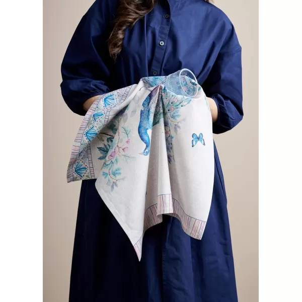 imageMaison d Hermine Kitchen Towel 100 Combed Cotton Premium Set of 3 Soft Easter Bar Towel MultiPurpose Dish Cloth for Dining Buffet Parties ampamp Camping  MosaicPeacock Utopia  Original