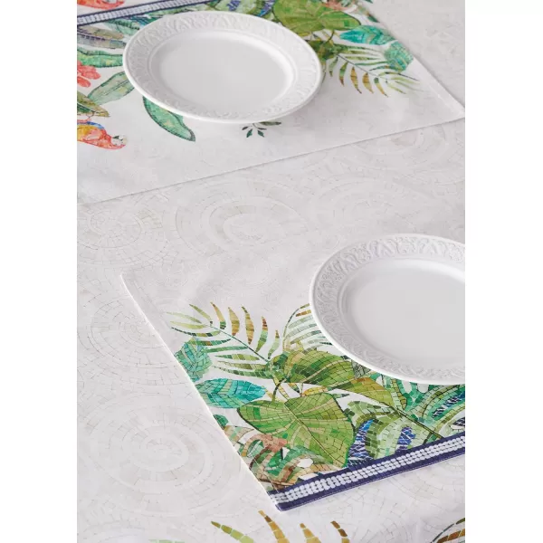 imageMaison d Hermine Placemats 100 Combed Cotton Premium Set of 4 Dinner Placemat Decorative Washable Cloth Placemat Dining Buffet Parties ampamp Camping  Mosaic 13quotx19quotMosaic