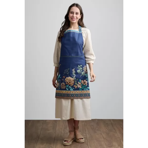 imageMaison d Hermine Premium 100 Combed Cotton Kitchen Easter Chef Apron with an Adjustable Neck with Long Ties for Women MenArtichoke