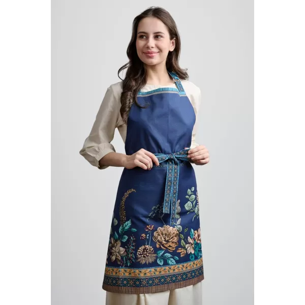imageMaison d Hermine Premium 100 Combed Cotton Kitchen Easter Chef Apron with an Adjustable Neck with Long Ties for Women MenArtichoke
