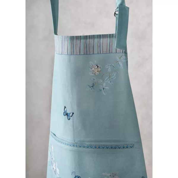 imageMaison d Hermine Premium 100 Combed Cotton Kitchen Easter Chef Apron with an Adjustable Neck with Long Ties for Women MenPeacock Uthopia  Pastel Turquoise