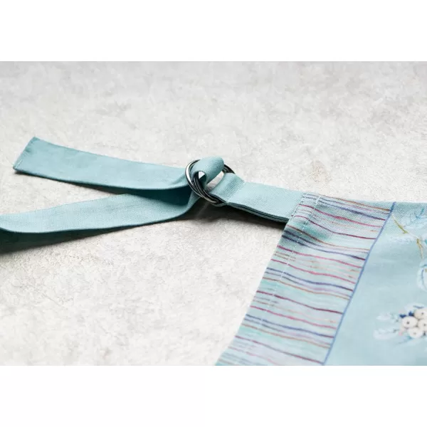 imageMaison d Hermine Premium 100 Combed Cotton Kitchen Easter Chef Apron with an Adjustable Neck with Long Ties for Women MenPeacock Uthopia  Pastel Turquoise