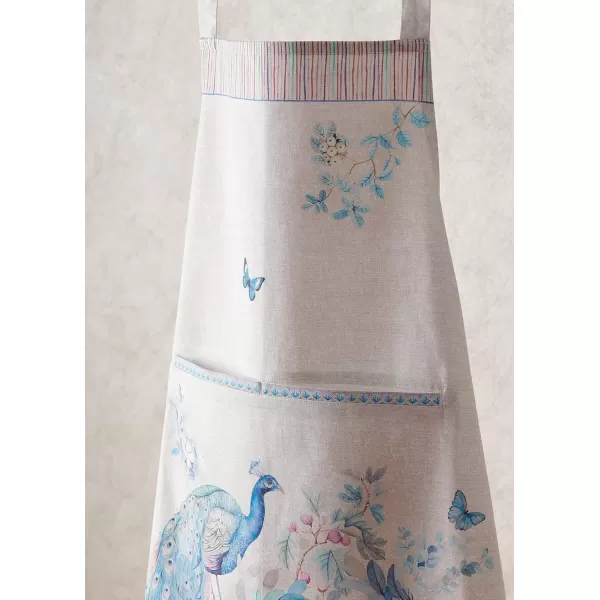 imageMaison d Hermine Premium 100 Combed Cotton Kitchen Easter Chef Apron with an Adjustable Neck with Long Ties for Women MenPeacock Utopia