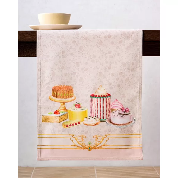 imageMaison d Hermine Table Runner 100 Combed Cotton Premium 1450 Inch x 72 Inch Decorative Runner Table Runners Dining Kitchen Parties ampamp Camping Mosaic Double LayerPastries