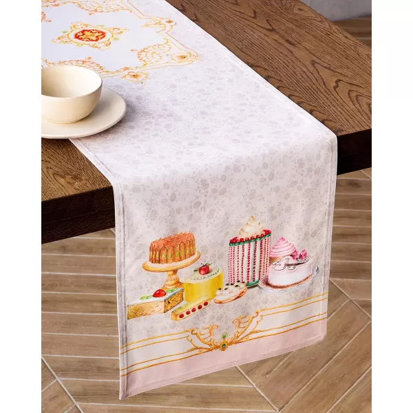 imageMaison d Hermine Table Runner 100 Combed Cotton Premium 1450 Inch x 72 Inch Decorative Runner Table Runners Dining Kitchen Parties ampamp Camping Mosaic Double LayerPastries