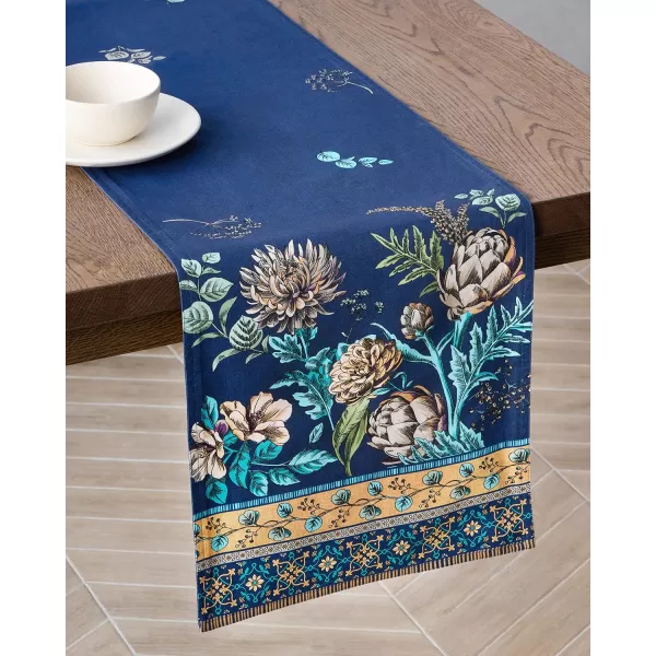 imageMaison d Hermine Table Runner 100 Combed Cotton Premium 1450 Inch x 72 Inch Decorative Runner Table Runners Dining Kitchen Parties ampamp Camping Mosaic Double LayerArtichoke